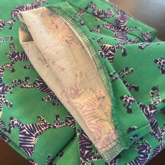 Lilly Pulitzer Kelly Stretch Pants Everglades Green Heebee Zeebees Sz 2 Preppy - Picture 11 of 11
